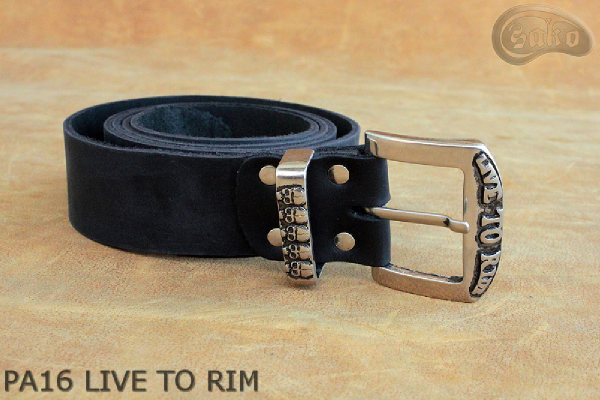 Ceinture de pantalon en cuir PA16 LIVE TO RIM
