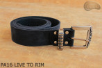 Ceinture de pantalon en cuir PA16 LIVE TO RIM