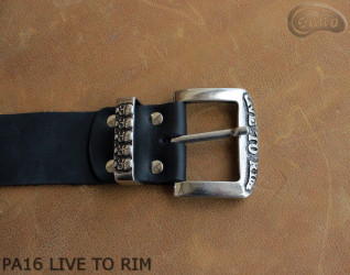 Ceinture de pantalon en cuir PA16 LIVE TO RIM