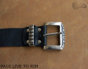Ceinture de pantalon en cuir PA16 LIVE TO RIM