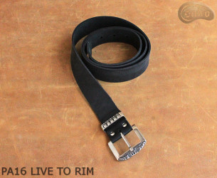 Ceinture de pantalon en cuir PA16 LIVE TO RIM