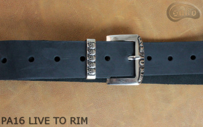 Ceinture de pantalon en cuir PA16 LIVE TO RIM