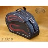 LEATHER SADDLEBAGS S152 RED