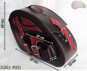 Bőr táska S261 RED *Kérésre*