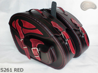 Bőr táska S261 RED *Kérésre*