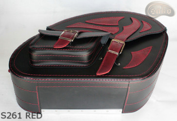 Bőr táska S261 RED *Kérésre*