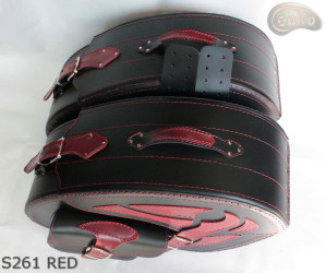 Bőr táska S261 RED *Kérésre*
