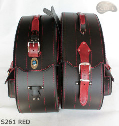 Bőr táska S261 RED *Kérésre*
