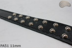 Ceinture pantalon/jupe en cuir PA51 avec rivets décoratifs 11 mm