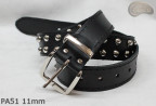 Ceinture pantalon/jupe en cuir PA51 avec rivets décoratifs 11 mm