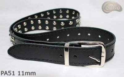 Ceinture pantalon/jupe en cuir PA51 avec rivets décoratifs 11 mm