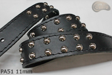 Ceinture pantalon/jupe en cuir PA51 avec rivets décoratifs 11 mm