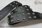Ceinture pantalon/jupe en cuir PA51 avec rivets décoratifs 11 mm