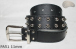 Ceinture pantalon/jupe en cuir PA51 avec rivets décoratifs 11 mm