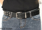 Ceinture pantalon/jupe en cuir PA51 avec rivets décoratifs 11 mm