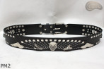 Ceinture en cuir PM2 pour pantalon style moto. LONGUEUR ~ 110,5 cm