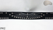 Ceinture en cuir PM2 pour pantalon style moto. LONGUEUR ~ 110,5 cm