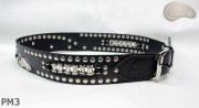 Ceinture en cuir PM3 pour pantalon style moto. LONGUEUR ~ 115 cm