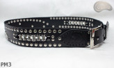Ceinture en cuir PM3 pour pantalon style moto. LONGUEUR ~ 115 cm
