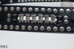 Ceinture en cuir PM3 pour pantalon style moto. LONGUEUR ~ 115 cm