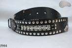 Ceinture en cuir PM4 pour pantalon style moto. LONGUEUR ~ 120,5 cm