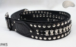 Ceinture en cuir PM5 pour pantalon style moto. LONGUEUR ~ 126 cm