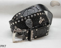 Ceinture en cuir PM7 pour pantalon style moto. LONGUEUR ~ 136 cm