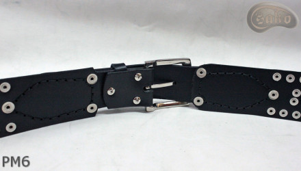 PM6 bőr öv motoros stílusú nadrághoz. HOSSZ ~ 131 cm