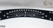 Ceinture en cuir PM6 pour pantalon style moto. LONGUEUR ~ 131 cm