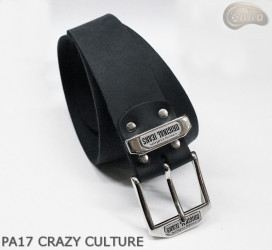 Skórzany pasek do spodni PA17 CRAZY CULTURE