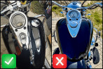 Tank panel for  Kawasaki VN 2000 *right fuel inlet*