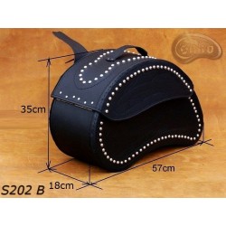 LEATHER SADDLEBAGS S202 B  *TO REQUEST*