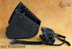 LEATHER SADDLEBAG S63 PUNISHER H-D SOFTAIL