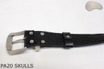 Ceinture pantalon/jupe en cuir PA20 SKULLS