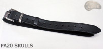 Ceinture pantalon/jupe en cuir PA20 SKULLS