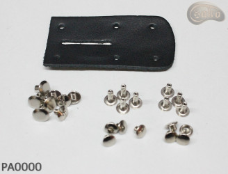 Skórzany pasek do spodni PA0000 bez klamry, zestaw naprawczy bez klamry