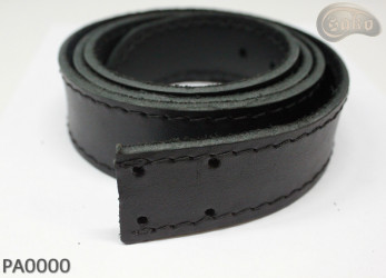 PA0000 leather trouser belt without buckle, repair kit without buckle