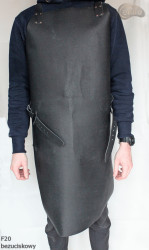 Skórzany fartuch ochronny F20 bezuciskowy rzeźniczy/spawalniczy/ kucharski/ grillowy/ ślusarski