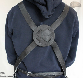 Tablier de protection en cuir F20 sans pression boucher/soudure/chef/barbecue/serrurier