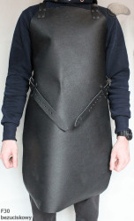 Skórzany fartuch ochronny F30 bezuciskowy rzeźniczy/spawalniczy/ kucharski/ grillowy/ ślusarski