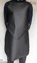 Skórzany fartuch ochronny F30 bezuciskowy rzeźniczy/spawalniczy/ kucharski/ grillowy/ ślusarski