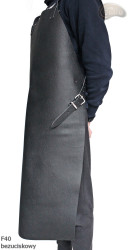 Skórzany fartuch ochronny F40 bezuciskowy rzeźniczy/spawalniczy/ kucharski/ grillowy/ ślusarski