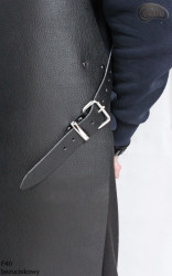 Skórzany fartuch ochronny F40 bezuciskowy rzeźniczy/spawalniczy/ kucharski/ grillowy/ ślusarski