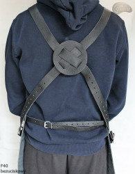 Leather protective apron F40 pressure-free butcher/welding/chef/barbecue/locksmith