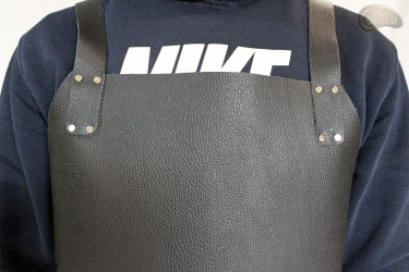 Tablier de protection en cuir F40 sans pression boucher/soudure/chef/barbecue/serrurier