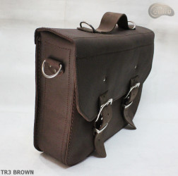Sac bandoulière en cuir TR3 BROWN