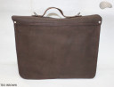Leather shoulder bag TR3 BROWN
