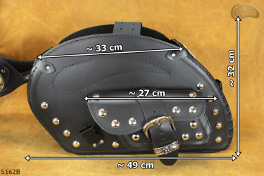 LEATHER SADDLEBAGS S162