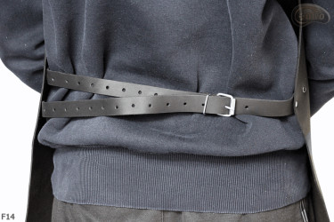 Bőr védőkötény F14/hentes/hegesztő/szakács/barbecue/lakatos