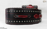 LEATHER SADDLEBAGS S261 RED *TO ORDER*